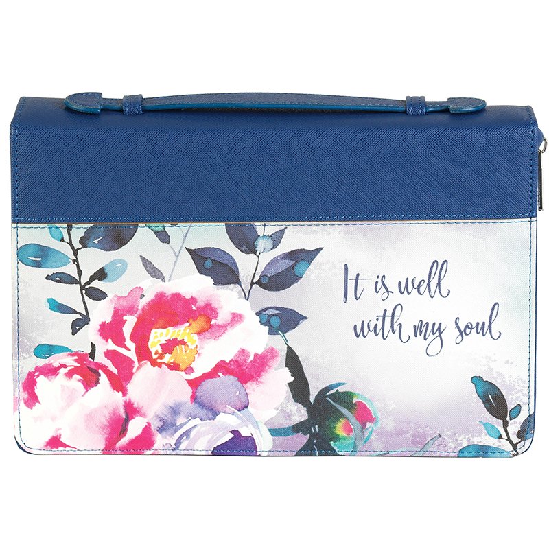 It Is Well With My Soul Floral Bible Cover | Large