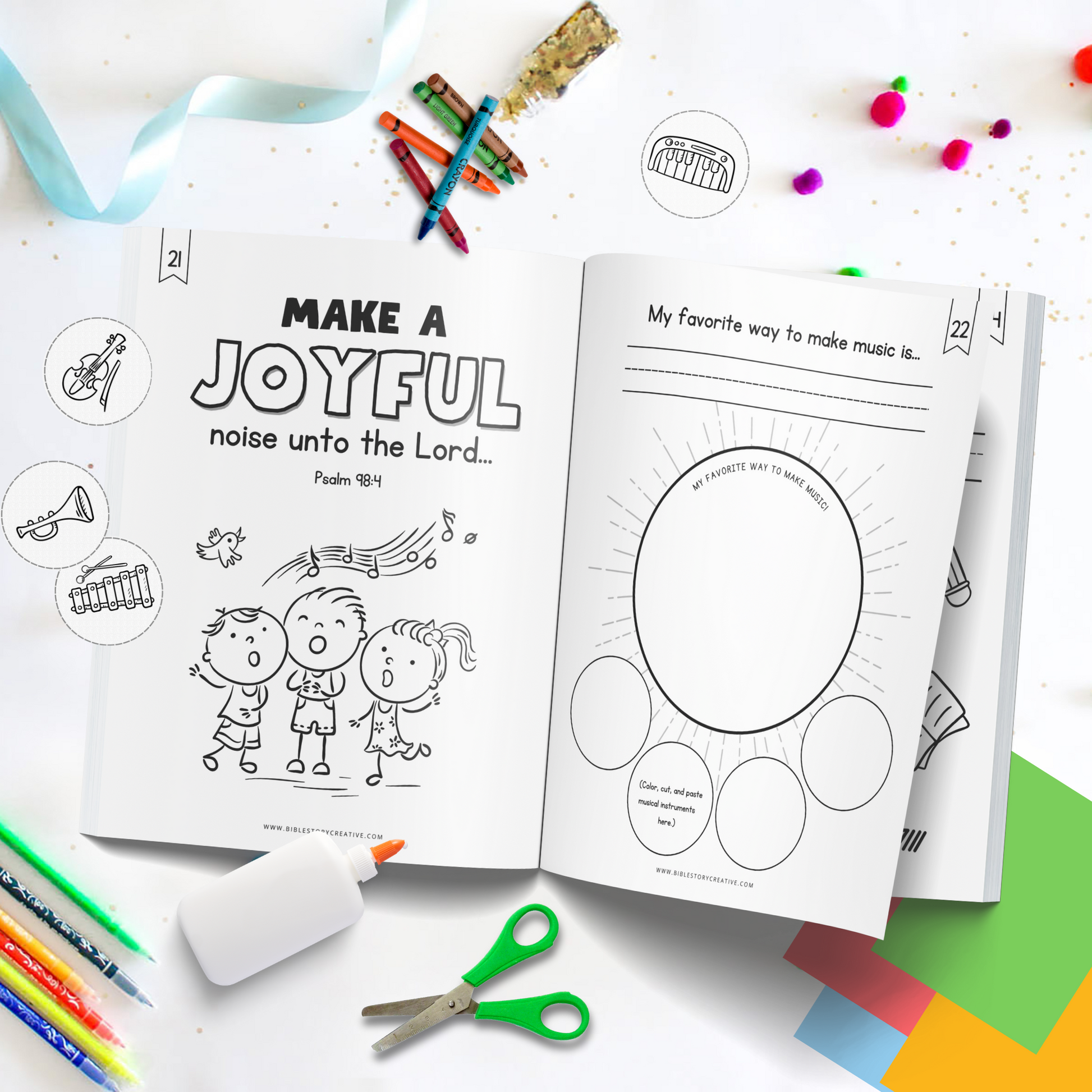 make a joyful noise coloring page